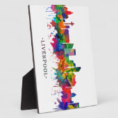 リバプールイングランドスカイライン フォトプラーク (側面)