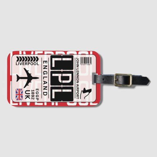 リバプールエアポートラゲッジタグ ラゲッジタグ (正面横)