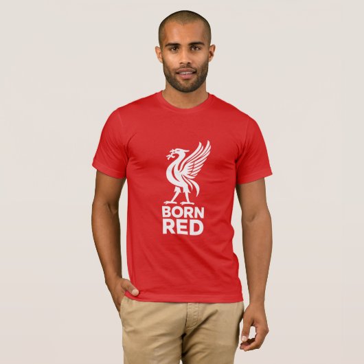 リバプールサポーターTシャツ Born Red Tシャツ (正面フル)