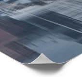 リバプールスカイライン反射 ポスター (角)