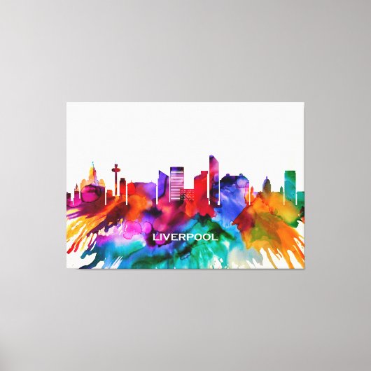 リバプールスカイライン キャンバスプリント (正面)