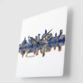 リバプールスカイライン スクエア壁時計 (傾斜)