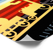 リバプールマンチェスター鉄道ヴィンテージポスター ポスター (角)