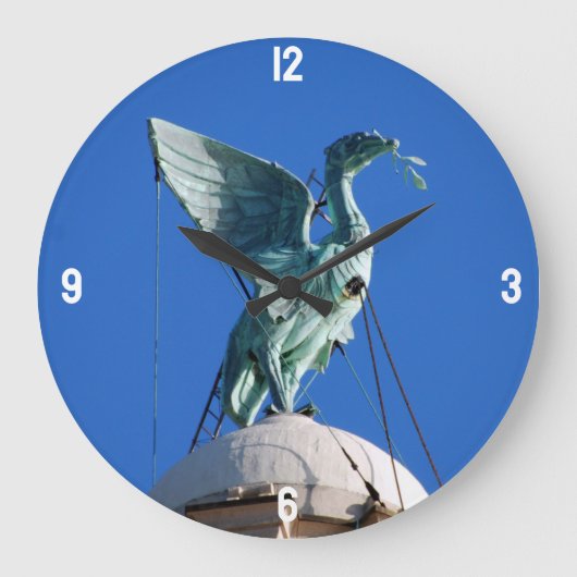 リバプールリバー建物 ラージ壁時計 (正面)