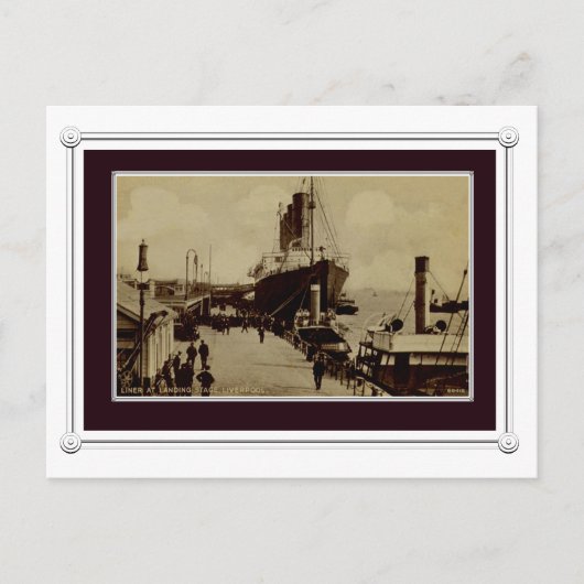リバプールヴィンテージの場面 ポストカード (正面)
