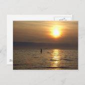 リバプール・イギリス、クロスビー、鉄人像 ポストカード (正面/裏面)