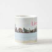 リバプール – スカイライン コーヒーマグカップ (中央)