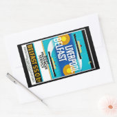 リバプール – ベルファストフェリー 長方形シール (封筒)