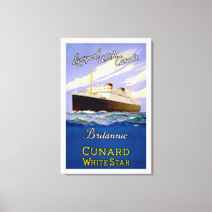 リバプール、米国、カナダ（ブリタニック） キャンバスプリント