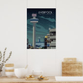 リバプー統一されたル王国ヴィンテージ旅行ポスター ポスター (キッチン)