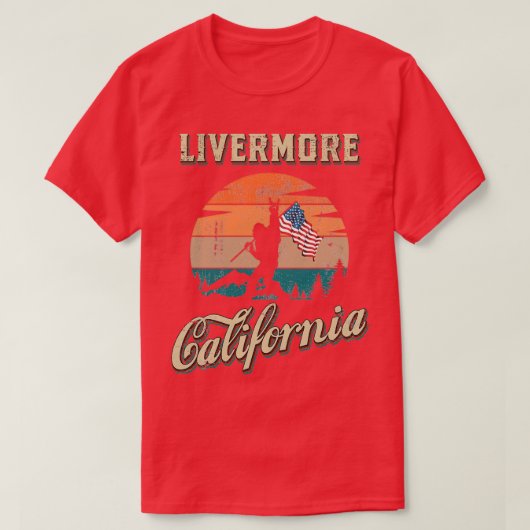 リバモアカリフォルニア Tシャツ (デザイン正面)