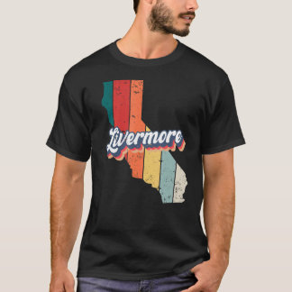 リバモアシティレトロヴィンテージホームシティカリフォルニア Tシャツ