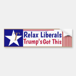 リバリラックスル・トランプが得だ！ バンパーステッカー