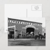 リバリー安定， 1865 ポストカード (正面/裏面)