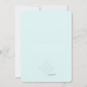 リバレントクロス宗教招待状ブルー 招待状 (裏面)