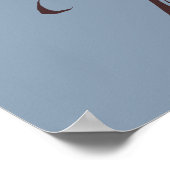 リバンデル無地の名 ポスター (角)