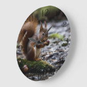 リバーのの食べどんぐりだった。 ラージ壁時計 (傾斜)