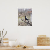 リバーのポスターで犬を鳴らす ポスター (キッチン)