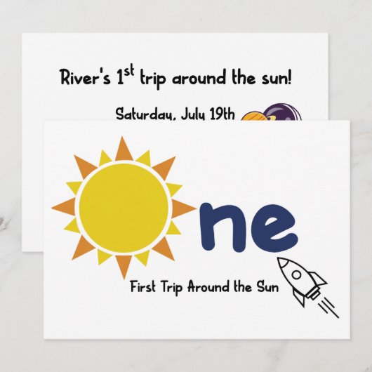 リバーの招待状 招待状 (正面/裏面)