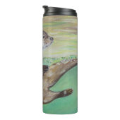 リバーよくはしゃぐ・オッター絵画ズ タンブラー (回転右)