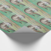 リバーよくはしゃぐ・オッター絵画ズ ラッピングペーパー (角)