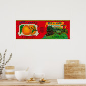 リバーアプリコットラベル ポスター (キッチン)