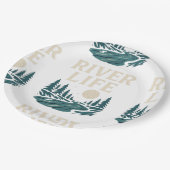 リバーイズライフ紙プレート-自然インスパイアパーティー ペーパープレート (アングル)