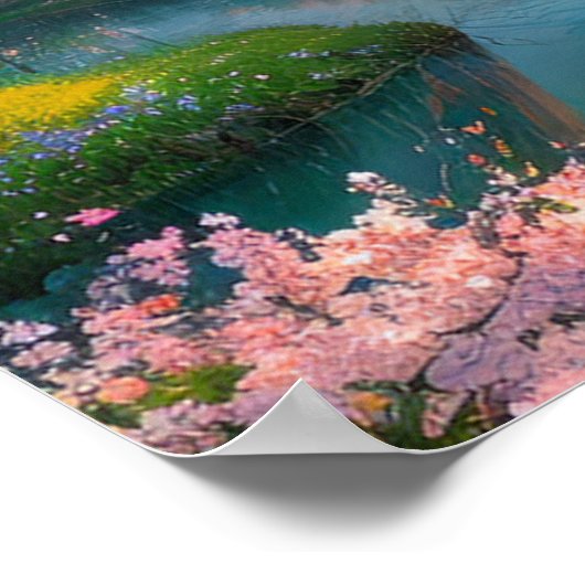 リバーインクルードバイさくらんぼブロッサムシンフォニー ポスター (角)