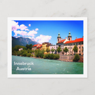 リバーインnsbruckオーストリア ポストカード