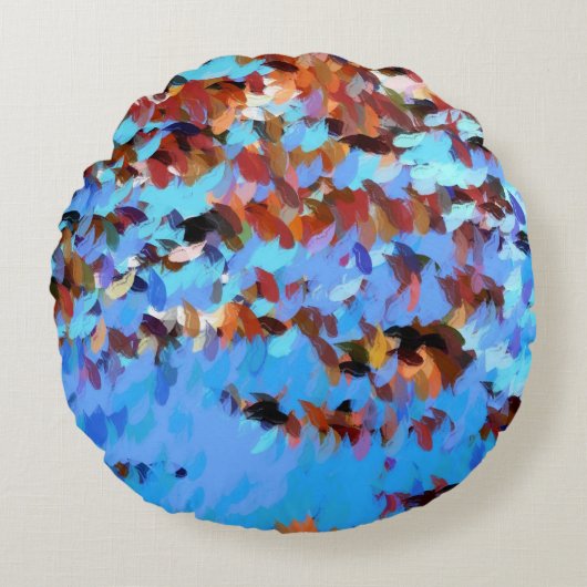 リバーウォーター装飾用クッション ラウンドクッション (正面)