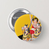 リバーエビーチ日曜日 缶バッジ (正面&裏面)