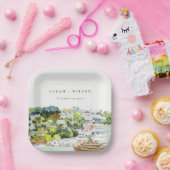 リバーエレガントクルーズカントリーランドスケープ結婚ズ ペーパープレート (パーティー)