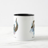 リバーオッターウォーターかわいい マグカップ (中央)