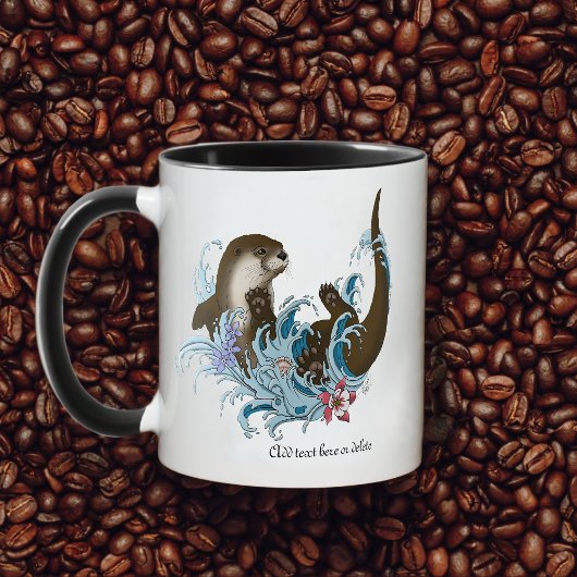 リバーオッターウォーターかわいい マグカップ