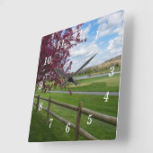 リバーカット春壁時計 スクエア壁時計 (傾斜)