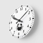 リバーカニ ラウンド壁時計 (傾斜)