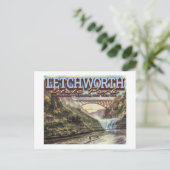 リバーカヌー – LETCHWORTH州パーク – ニューヨーク ポストカード (スタンド正面)