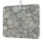 リバーカラフルロックピブルズアート カーエアーフレッシュナー (左)