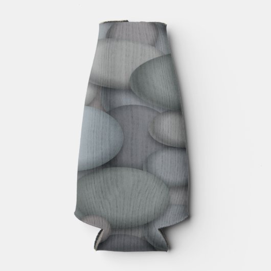 リバーカラフルロックピブルズアート ボトルクーラー (正面)