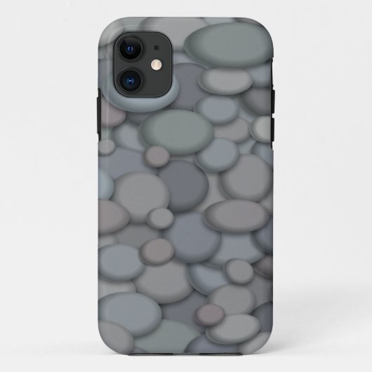 リバーカラフルロックピブルズアート Case-Mate iPhoneケース (裏面)
