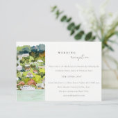 リバークルーズカントリーランドスケープ結婚式のレセプション エンクロージャーカード (スタンド正面)