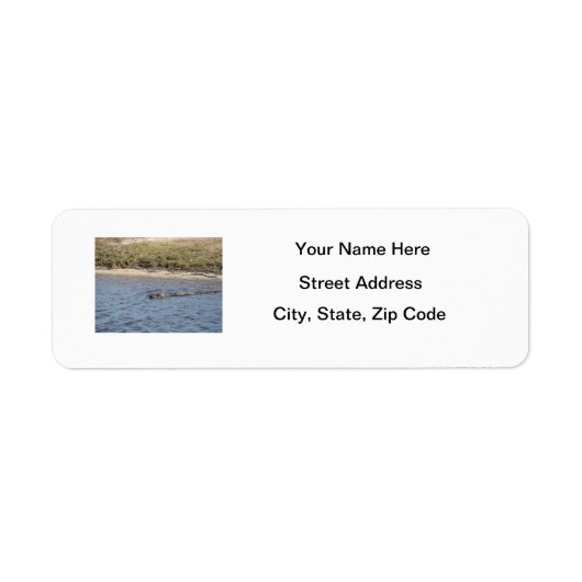 リバーサイドのアメリカワニ 返送先住所ラベル ラベル (正面)