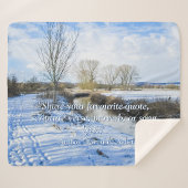 リバーサイドイングリッシュウィンターウォークパーソナライズされた- シェルパブランケット