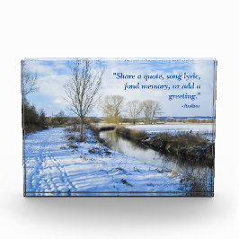 リバーサイドイングリッシュウィンターウォークパーソナライズされた- フォトブロック