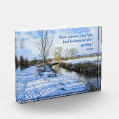 リバーサイドイングリッシュウィンターウォークパーソナライズされた- フォトブロック (左)