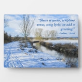 リバーサイドイングリッシュウィンターウォークパーソナライズされた- フォトプラーク (正面)