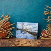 リバーサイドイングリッシュウィンターウォークパーソナライズされた- フォトプラーク (側面)