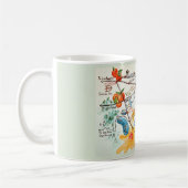 リバーサイドカラフル、手描きカリフォルニアマグ コーヒーマグカップ (左)