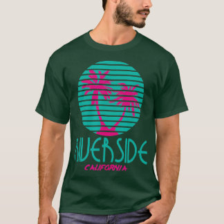 リバーサイドカリフォルニアレトロデザインCAお土産 Tシャツ