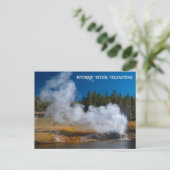 リバーサイドゲイザー噴火イエローストーン ポストカード (スタンド正面)